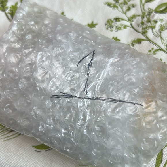 Vintage Glass Flower Frog Round Clear Floral Arrangement Holder Decor - Picture 6 of 7